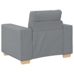 vidaXL Set de canapea cu pernă cu pernă 3 pcs Gri țesătură vidaXL Set de canapea cu pernă cu pernă 3 pcs Gri țesătură