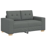 vidaXL Set de canapea cu pernă cu pernă 3 pcs Gri țesătură