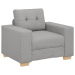 vidaXL Set de canapea cu pernă cu pernă 3 pcs Gri țesătură vidaXL Set de canapea cu pernă cu pernă 3 pcs Gri țesătură