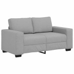 vidaXL Set de canapele cu perne, 3 piese, gri nor, textil