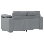 vidaXL Set de canapea cu pernă 3 pcs Gri 219 x 77 x 82 cm țesătură