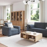 vidaXL Set de canapele cu perne, 3 piese, gri închis, catifea