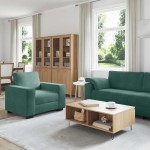 vidaXL Set de canapele cu perne, 3 piese, verde închis, catifea vidaXL Set de canapele cu perne, 3 piese, verde închis, catifea