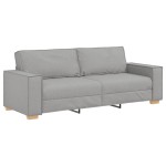 vidaXL Set de canapele cu perne, 2 piese, gri nor, textil