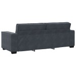 vidaXL Set de canapele cu perne, 2 piese, gri închis, catifea vidaXL Set de canapele cu perne, 2 piese, gri închis, catifea