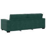vidaXL Set de canapele cu perne, 2 piese, verde închis, catifea vidaXL Set de canapele cu perne, 2 piese, verde închis, catifea