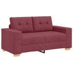 vidaXL Set de canapea 2 pcs Roșu Vin 221 x 78 x 80 cm Țesătură vidaXL Set de canapea 2 pcs Roșu Vin 221 x 78 x 80 cm Țesătură