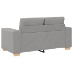 vidaXL Set de canapea cu pernă 2 pcs Gri 221 x 78 x 80 cm Țesătură vidaXL Set de canapea cu pernă 2 pcs Gri 221 x 78 x 80 cm Țesătură