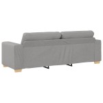 vidaXL Set de canapea cu pernă 2 pcs Gri 221 x 78 x 80 cm Țesătură vidaXL Set de canapea cu pernă 2 pcs Gri 221 x 78 x 80 cm Țesătură