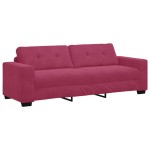 vidaXL Set de canapea 2 pcs bordo 221 x 78 x 80 cm Catifea vidaXL Set de canapea 2 pcs bordo 221 x 78 x 80 cm Catifea