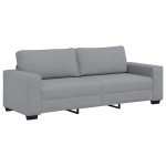 vidaXL Set de canapele cu perne, 2 piese, gri deschis, textil vidaXL Set de canapele cu perne, 2 piese, gri deschis, textil