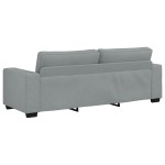 vidaXL Set de canapele cu perne, 2 piese, gri deschis, textil vidaXL Set de canapele cu perne, 2 piese, gri deschis, textil