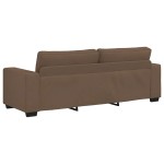vidaXL Set de canapele cu perne, 2 piese, maro, textil