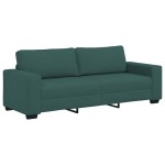 vidaXL Set de canapele cu perne, 2 piese, verde închis, textil vidaXL Set de canapele cu perne, 2 piese, verde închis, textil