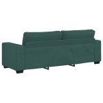 vidaXL Set de canapele cu perne, 2 piese, verde închis, textil vidaXL Set de canapele cu perne, 2 piese, verde închis, textil