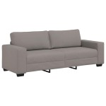 vidaXL Set de canapea cu perne, 2 piese, gri taupe, material textil