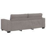 vidaXL Set de canapea cu perne, 2 piese, gri taupe, material textil
