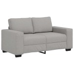 vidaXL Set de canapele cu perne, 2 piese, gri nor, textil