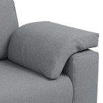 vidaXL Set de canapea 2 pcs Gri deschis 219 x 77 x 82 cm țesătură vidaXL Set de canapea 2 pcs Gri deschis 219 x 77 x 82 cm țesătură