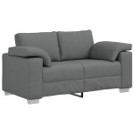 vidaXL Set de canapea 2 pcs Gri închis 219 x 77 x 82 cm țesătură