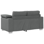 vidaXL Set de canapea 2 pcs Gri închis 219 x 77 x 82 cm țesătură