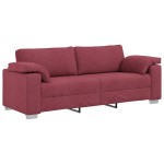 vidaXL Set de canapea 2 pcs bordo 219 x 77 x 82 cm țesătură