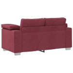 vidaXL Set de canapea 2 pcs bordo 219 x 77 x 82 cm țesătură