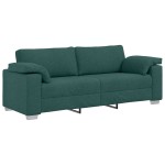 vidaXL Set de canapea 2 pcs Verde închis 219 x 77 x 82 cm țesătură