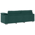 vidaXL Set de canapea 2 pcs Verde închis 219 x 77 x 82 cm țesătură