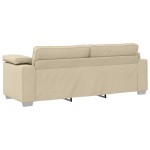 vidaXL Set de canapea 2 pcs Crem 219 x 77 x 82 cm țesătură