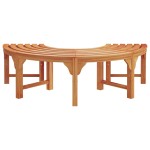 Bancă de exterior vidaXL pentru copaci 160 cm din lemn masiv de eucalipt Bancă de exterior vidaXL pentru copaci 160 cm din lemn masiv de eucalipt