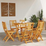 vidaXL Scaun pentru Grădină 6 pcs Maro 36 x 46 x 86 cm