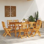 vidaXL Scaun pentru Grădină 8 pcs Maro 36 x 46 x 86 cm
