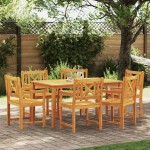 vidaXL Scaun pentru Grădină 6 pcs Maro 56 x 56 x 90 cm