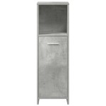 vidaXL Set mobilier de baie, 3 piese, gri beton, lemn compozit vidaXL Set mobilier de baie, 3 piese, gri beton, lemn compozit