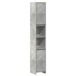 vidaXL Set mobilier de baie, 3 piese, gri beton, lemn compozit vidaXL Set mobilier de baie, 3 piese, gri beton, lemn compozit