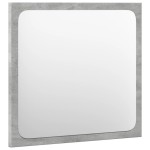 vidaXL Set mobilier de baie, 3 piese, gri beton, lemn compozit