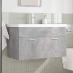 vidaXL Dulap pentru chiuvetă baie cu chiuvetă încorporată și robinet