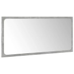 vidaXL Set mobilier de baie, 3 piese, gri beton, lemn compozit