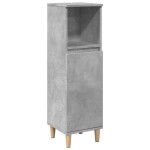vidaXL Set mobilier de baie, 3 piese, gri beton, lemn compozit vidaXL Set mobilier de baie, 3 piese, gri beton, lemn compozit