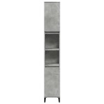 vidaXL Set mobilier de baie, 3 piese, gri beton, lemn compozit vidaXL Set mobilier de baie, 3 piese, gri beton, lemn compozit
