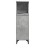 vidaXL Set mobilier de baie, 3 piese, gri beton, lemn compozit vidaXL Set mobilier de baie, 3 piese, gri beton, lemn compozit