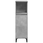 vidaXL Set mobilier de baie, 3 piese, gri beton, lemn compozit vidaXL Set mobilier de baie, 3 piese, gri beton, lemn compozit