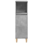 vidaXL Set mobilier de baie, 3 piese, gri beton, lemn compozit vidaXL Set mobilier de baie, 3 piese, gri beton, lemn compozit