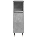 vidaXL Set mobilier de baie, 3 piese, gri beton, lemn compozit vidaXL Set mobilier de baie, 3 piese, gri beton, lemn compozit
