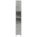 vidaXL Set mobilier de baie, 3 piese, gri beton, lemn compozit vidaXL Set mobilier de baie, 3 piese, gri beton, lemn compozit