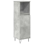 vidaXL Set mobilier de baie, 3 piese, gri beton, lemn compozit vidaXL Set mobilier de baie, 3 piese, gri beton, lemn compozit