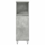 vidaXL Set mobilier de baie, 3 piese, gri beton, lemn compozit vidaXL Set mobilier de baie, 3 piese, gri beton, lemn compozit