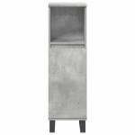 vidaXL Set mobilier de baie, 3 piese, gri beton, lemn compozit vidaXL Set mobilier de baie, 3 piese, gri beton, lemn compozit