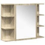 vidaXL Set mobilier de baie, 4 piese, stejar sonoma, lemn prelucrat vidaXL Set mobilier de baie, 4 piese, stejar sonoma, lemn prelucrat